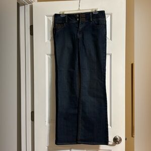 Jeans by CAbi; dark wash.